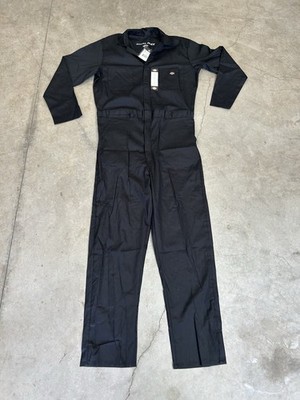 Dickies FLEX Performance Coverall Mens L Tall Black Long Sleeve Temp-iQ NWT