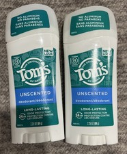 Tom's of Maine Unscented Natural Long-Lasting Care Deodorant 2.25 oz 2 Pack