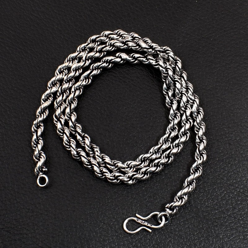 24" Rope Snake Chain Ethnic Handmade S' Lock Chain Necklace Jewelry Gift ANN 865