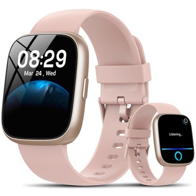 Smart Watch with Alexa Built-in, 1.83'' HD Touchscreen Fitness Tracker with Bl...