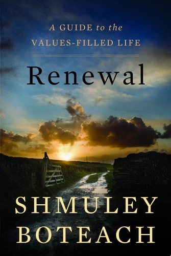Renewal: A Guide to the Values-Filled Life by Boteach, Shmuley, Acceptable Book