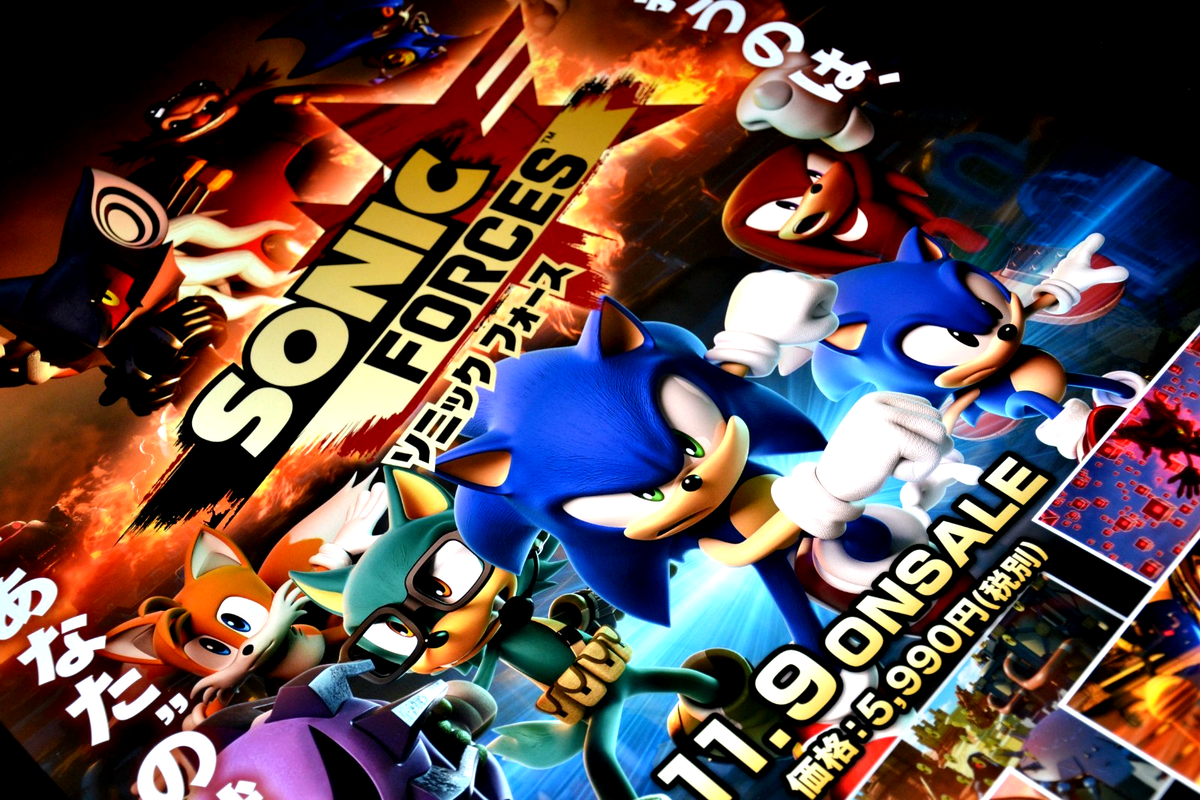 PS4 ソニックフォース　非売品ゲームポスター SONIC FORCES - Promotional Poster B2 Sega PS4 PS5 Japan - 2017 | eBay
