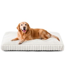 XL Dog Bed, Flat Pet Beds with Removable Washable Cover, Pet Mat Cute Dog Cra...