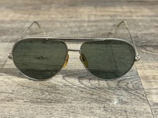 Vintage Aviator Sunglasses Silver Tone Frames Pilot Glasses Retro MCM Taiwan