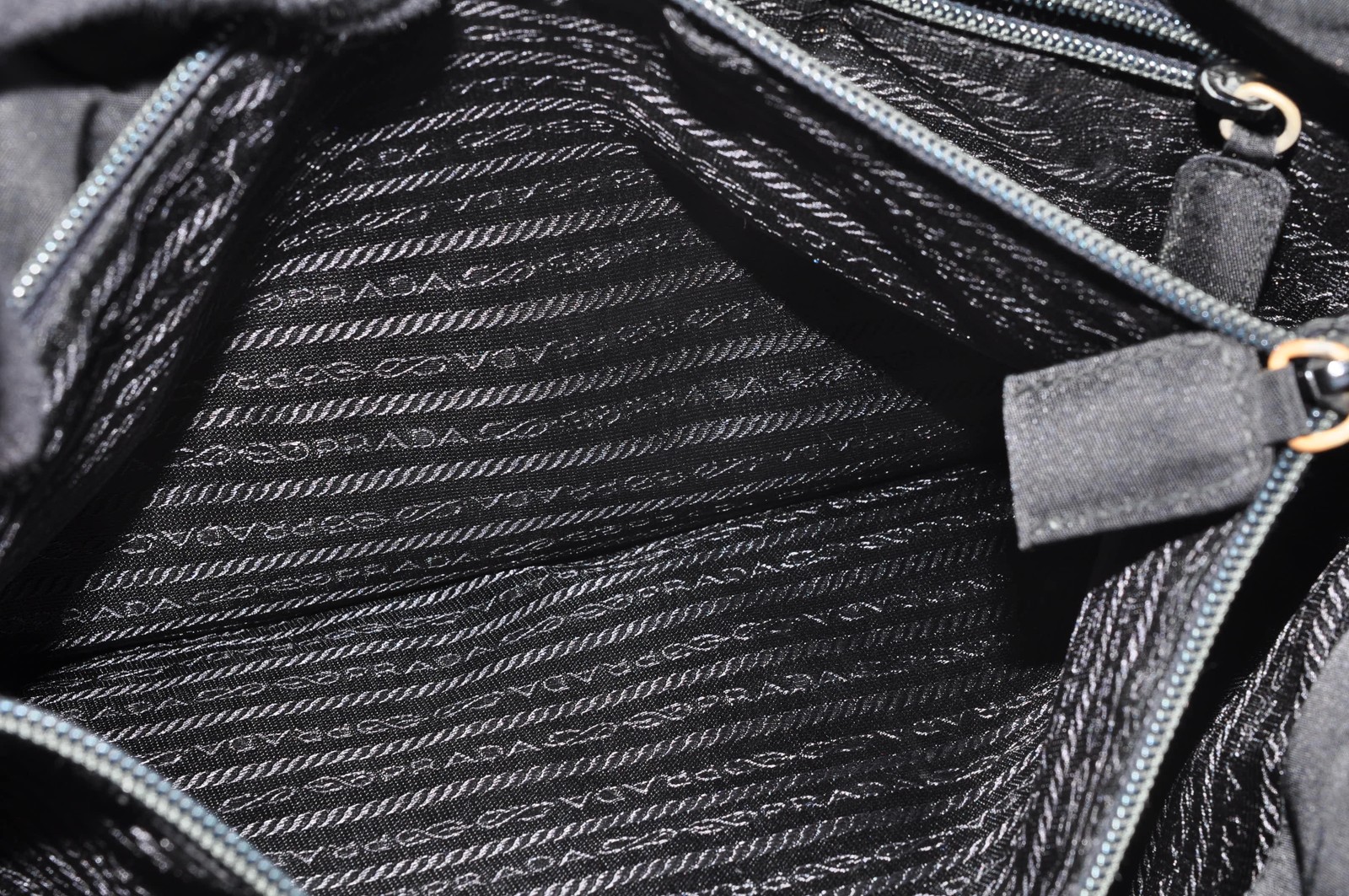 PRADA Triangular Logo Plate Hand Bag Shoulder Bag… - image 11