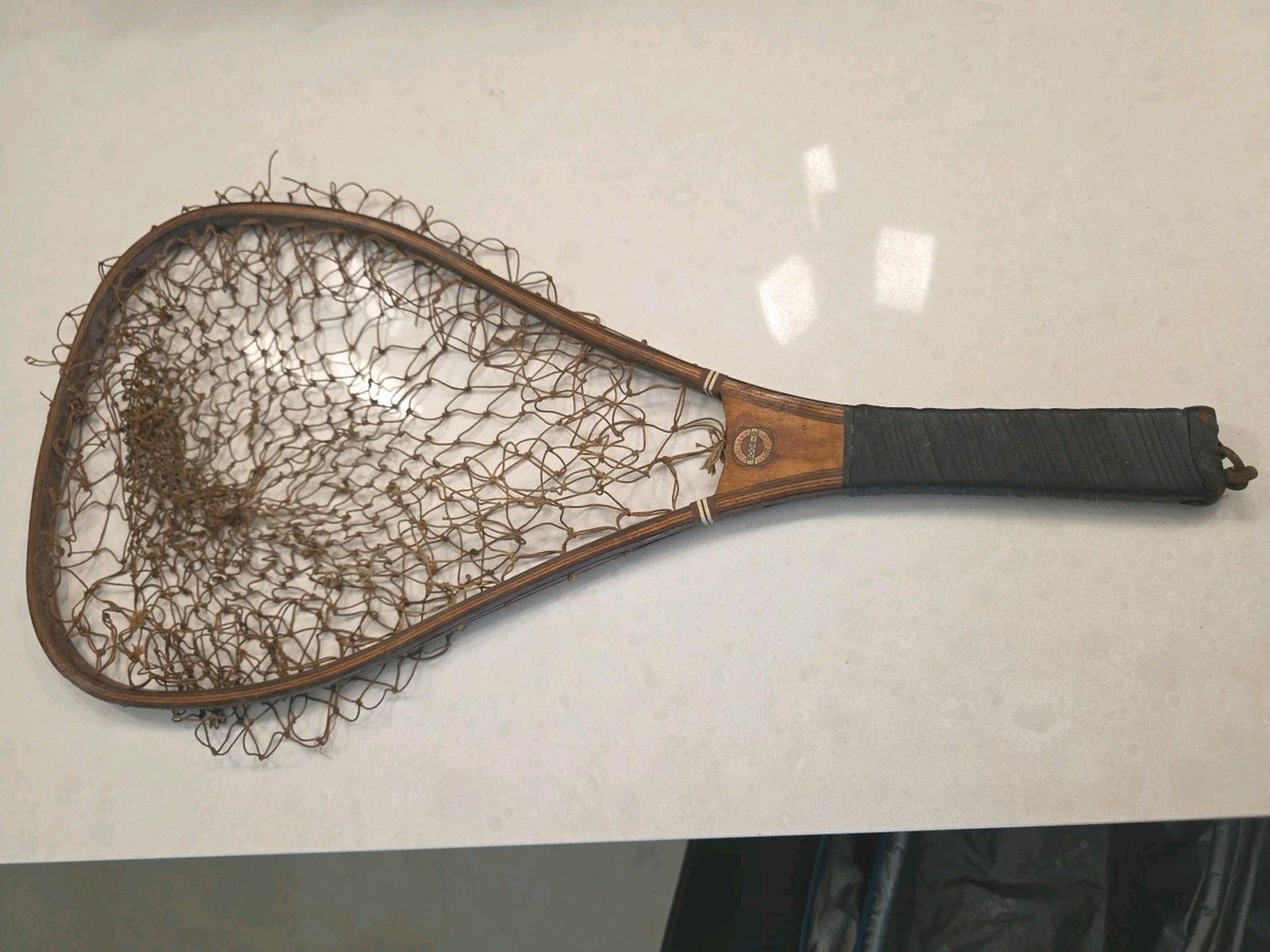 courtland vintage fish net Vtg Cortland Line Co 5003-0 Wood Fishing Net