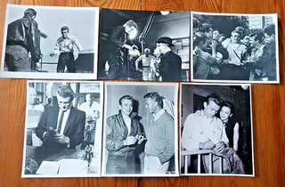 JAMES DEAN Lot of SIX 8"x10" B&W Promo Photos REBEL WITHOUT A CAUSE Lot #3