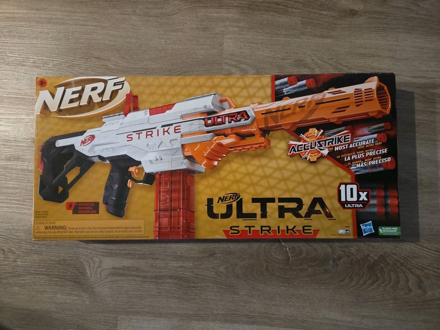 Hasbro Nerf Ultra Strike Motorized Blaster Toy Gun with 10 Nerf AccuStrike Ultra