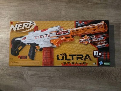 Hasbro Nerf Ultra Strike Motorized Blaster Toy Gun with 10 Nerf AccuStrike Ultra
