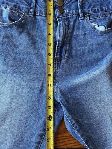 D.Jeans Denim Blue Jeans Womens 8P Taper Stretch Mid Rise Med Wash - Picture 3 of 7