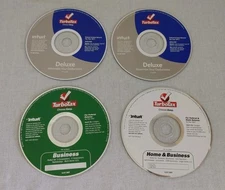 Lot of 4 TurboTax Deluxe 2011 2012 and Home and Business 2007- CD only