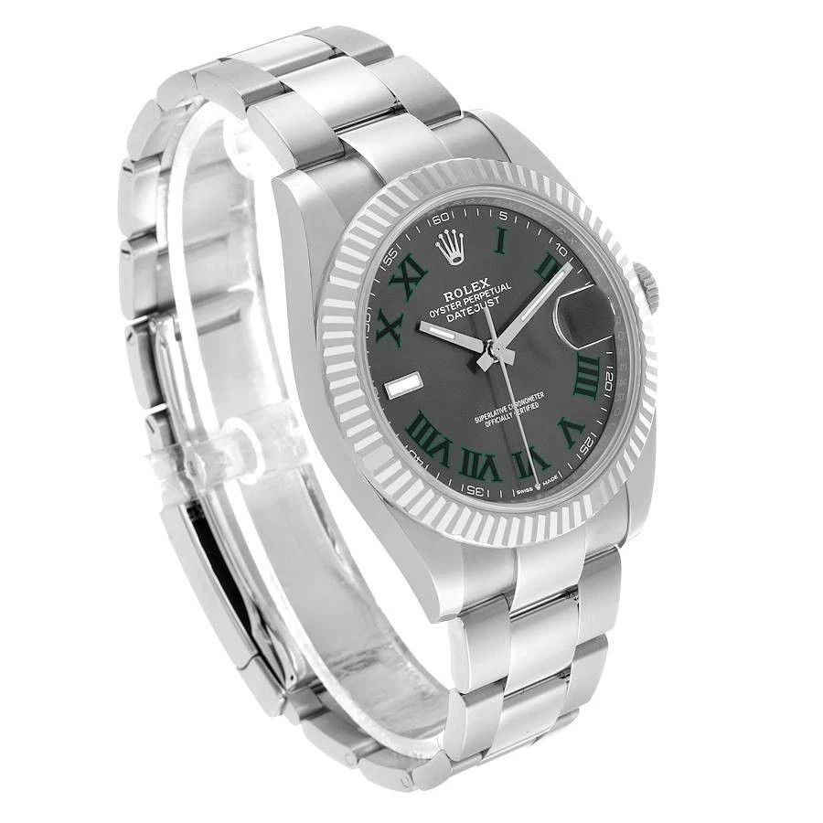 Rolex Datejust 126334-0021 Wimbledon Dial Date Oyster Steel 41mm Men's Watch image 8