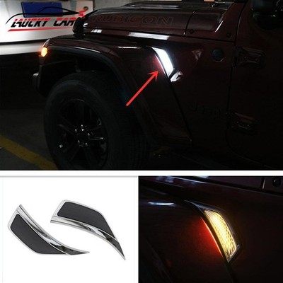 Daytime Running Light Side LED Light Sets 2pcs For Jeep Wrangler JL 2018-2022