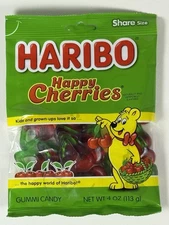 🍭 HARIBO "HAPPY CHERRIES" Cherry Shaped Gummi/Gummy Candy - Comb.SHIP +$1/ea