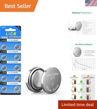 10 Pack 371 Watch Battery,Long-Lasting  Leak-Proof,High Capacity Silver Oxid...