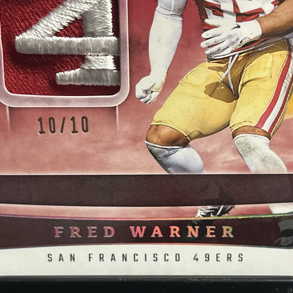 2025 Origins Fred Warner Gold 10/10 International San Francisco 49Ers #IO-FWR￼ - Image 3 of 4