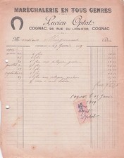 16 COGNAC marechal OPTATO LUCIEN 1917 marechalerie