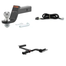 CURT Tow Cargo Package Trailer Hitch, Wiring Harness, 45056 2in Ball Mount 13282