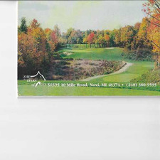 Unused Golf Scorecard from The Links at Novi, Novi, Michigan