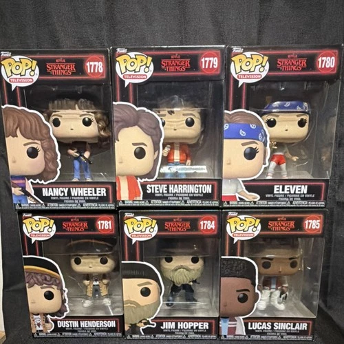 Funko Pop! Vinyl Stranger Things Nancy Steve Eleven Dustin Hopper Set
