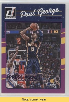 2016-17 Panini Donruss Press Proof Purple /199 Paul George #93 READ 0v9