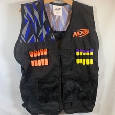 NERF TACTICAL VEST One Size Fits Most Darts INCLUDED Plus extra bag of Nerf Dart
