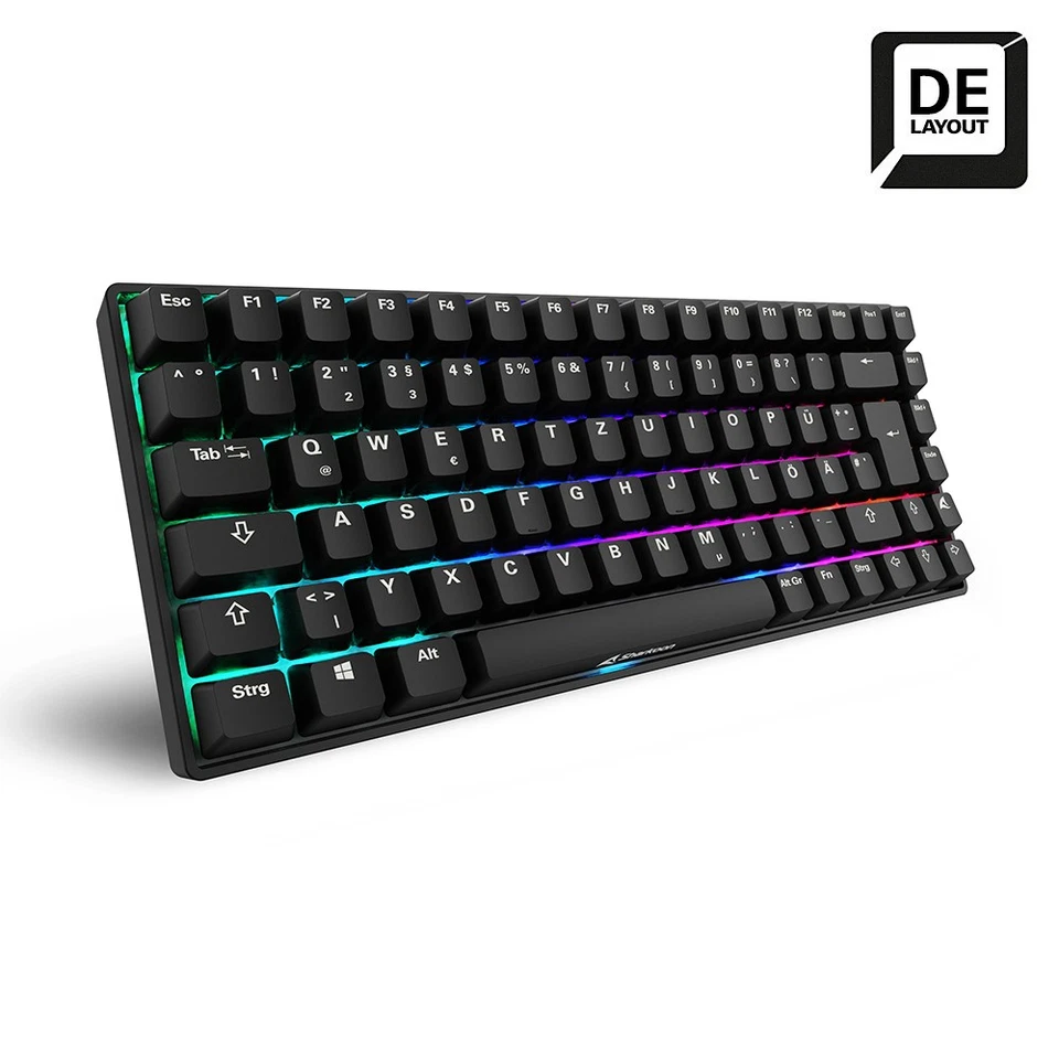 Sharkoon SKILLER SGK50 S3 PBT Gaming Tastatur - 75% Layout, Hot-Swap Gateron G P - Bild 2 von 4