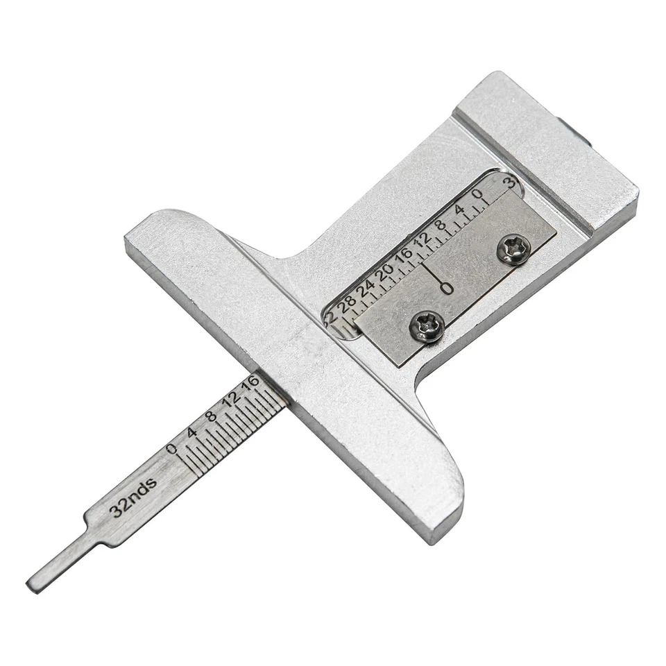 Stainless Steel Tire Depth Checker & Tyre Tread Gauge - Compact 0-32nds Tool - Изображение 3 из 4