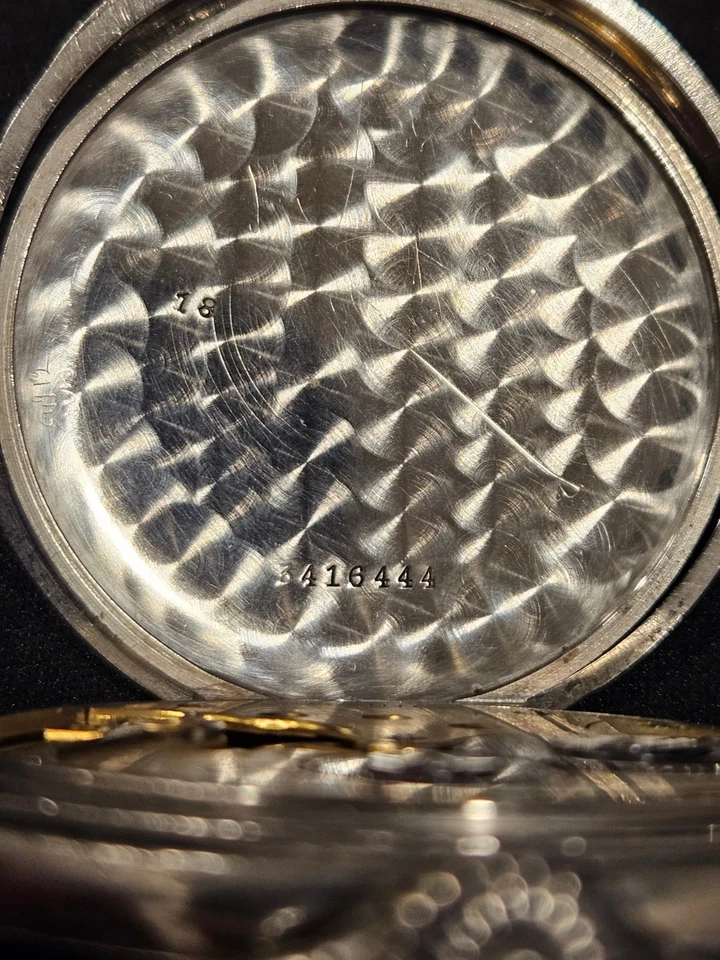 Reloj de bolsillo Longines EFCo 1918 50 mm esfera esmaltada 15J 24 horas Primera Guerra Mundial era 3416444 coincide Foto 4 de 4