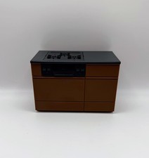 1:12 Scale Dollhouse Mini Kitchen Island Stove Oven Cabinet Brown Black Japan