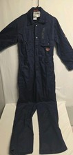 RASCO FR Flame Resistant Coveralls Mens Size 38 Reg Navy Blue Unlined HRC2 NFPA
