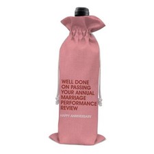 Funny Anniversary Wine Bag Gifts for Husband Wife Valentine's Day Gifts Happy
