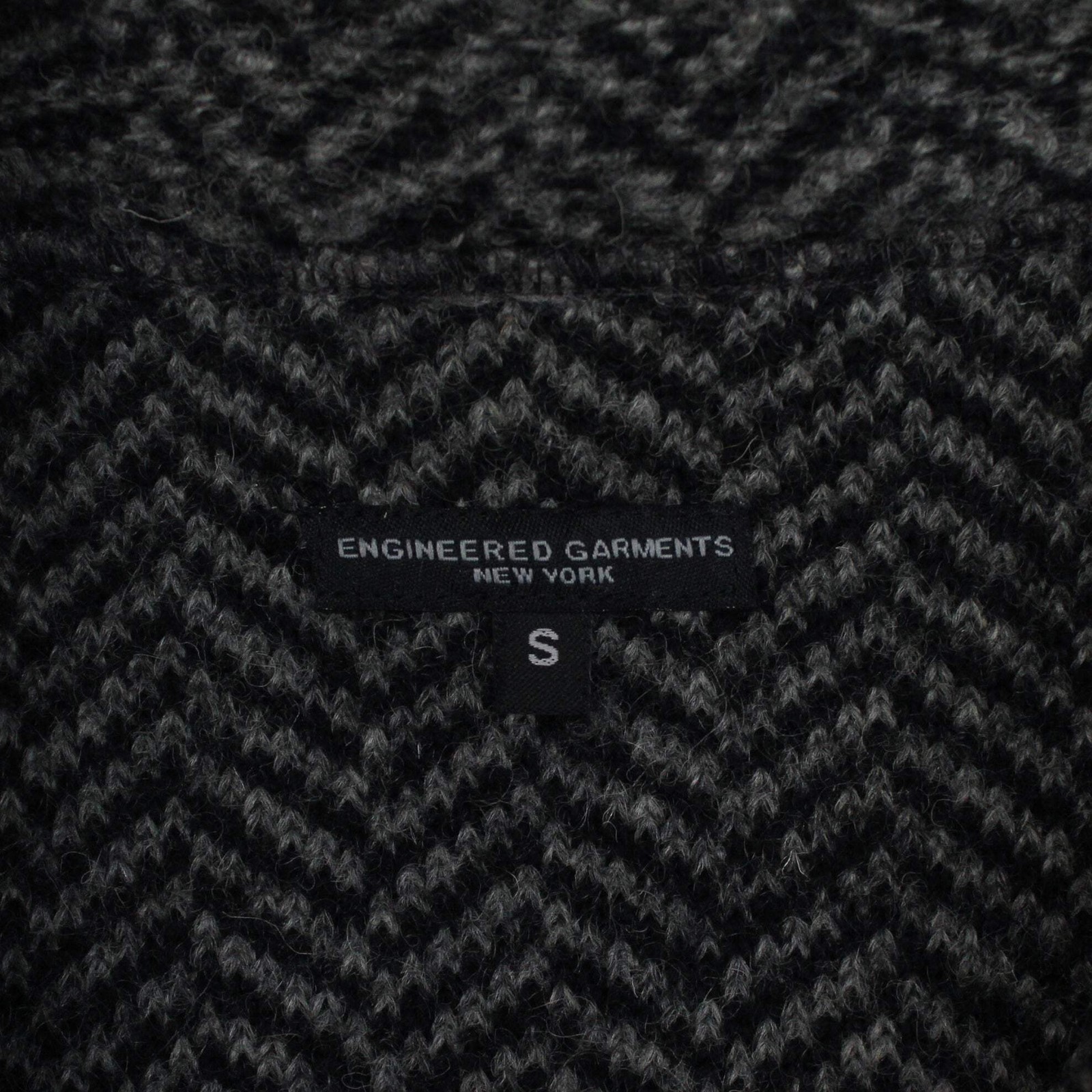Engineered Garments Gray Herringbone Wool Belted … - image 4