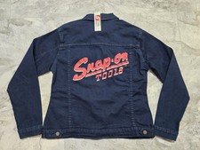 Snap-on Tools Denim Jean Trucker Jacket Womens Sz Small Workwear