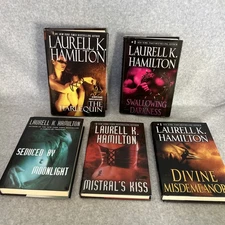 Laurell K. Hamilton Lot 5 Hardcover Books Vampire Paranormal Fantasy Romance