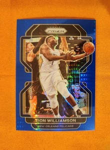 Zion Williamson 2021-22 Prizm factory set blue hyper prizm 108