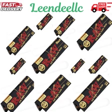 RAW Classic Black 1 1/4 Size Natural Unrefined Ultra Thin 79mm Rolling Papers 12