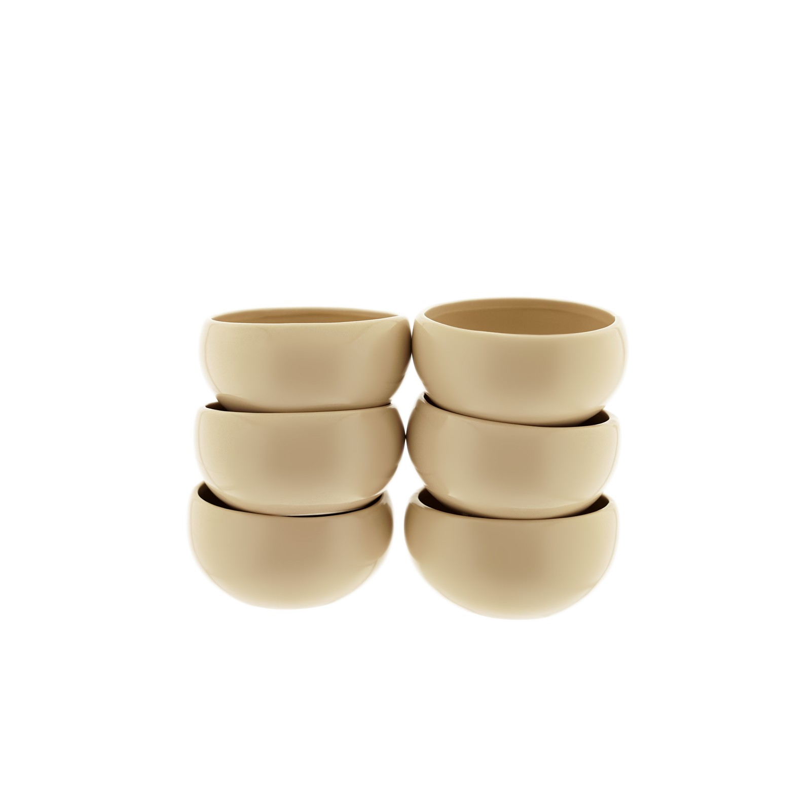 Wave Biscuit 6er-Set Dipschalen aus hochwertigem Porzellan - 85 x 4 cm 8590₽