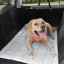 Zanch Thick Supportive Dog Car Bed for Car Backseat, Soft Non-Slip Travel Car...