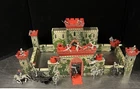 Vintage Marx Playset Medieval Castle Fort Figures Buildings Accessories