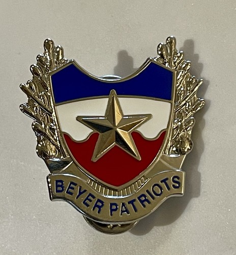 Army CB clutchback Pin BEYER HIGH SCHOOL JROTC ROTC Program Patriots Modesto, CA