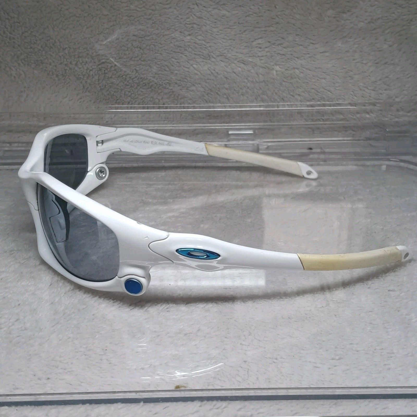 Oakley Split Jjacket White Sunglasses 009099-03 G… - image 4