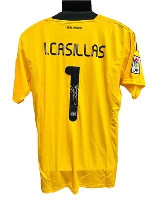 Iker Casillas Signed Real Madrid Jersey Bas