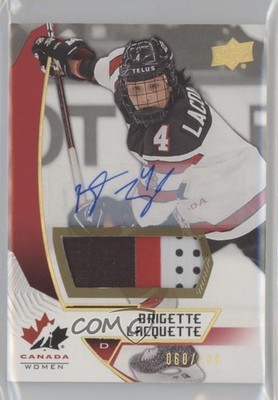 2019 Team Canada Juniors Premium Swatch 60/199 Brigette Lacquette #54 Auto 0o5t