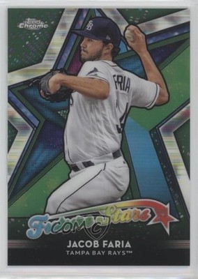 2018 Topps Chrome Future Stars Green Refractor /99 Jacob Faria #FS-11 0t2