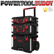 Milwaukee Black Pack-Out Rolling Trolley 3 Piece Toolbox 4932464244