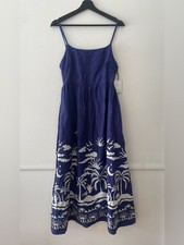 Japna Tropical Beach Print Maxi Dress Size S