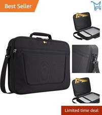 17.3-Inch Laptop Bag Black Padded Compartments Multiple Pockets Unisex