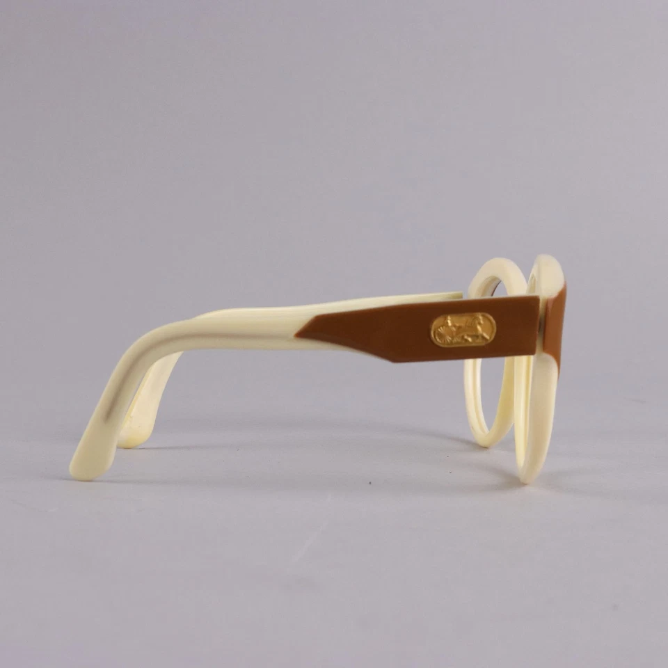 Очки солнцезащитные Celine Paris винтажные кремового цвета пластиковые Франция - Изображение 3 из 4