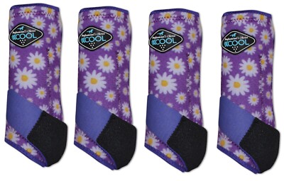 Professional's Choice 2xCool Horse Sport Boots 4 Pack Purple